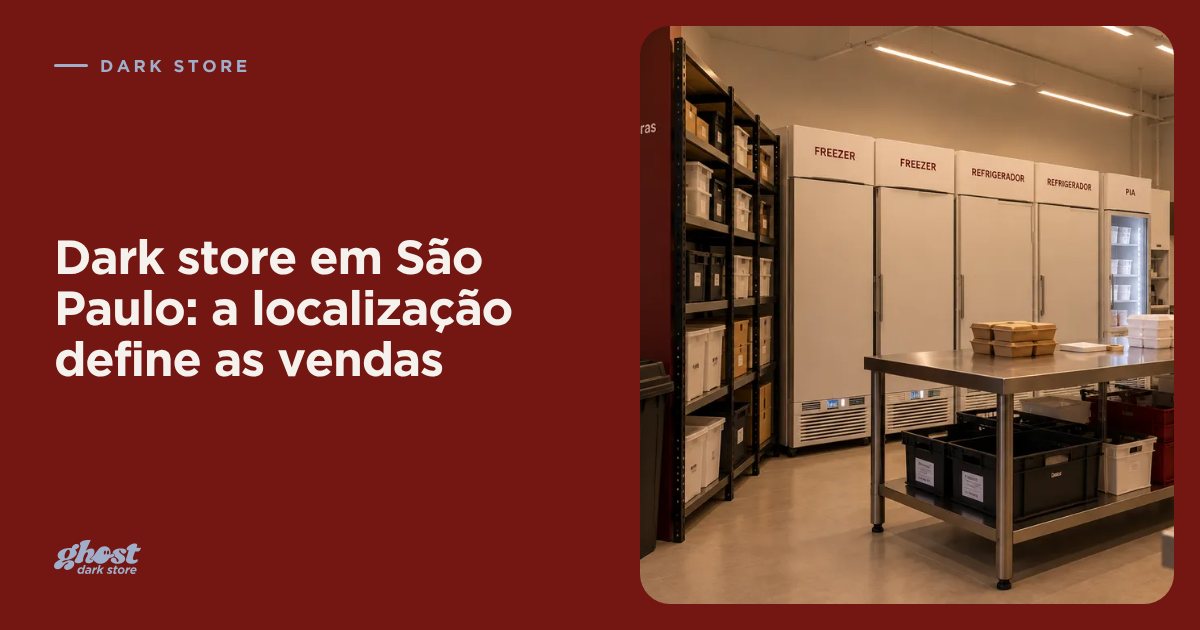 Dark store em São Paulo na Aclimação